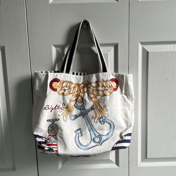 Brighton canvas tote. Would make a great beach bag. - Picture 3 of 6